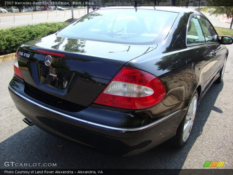 Black / Black 2007 Mercedes-Benz CLK 350 Coupe