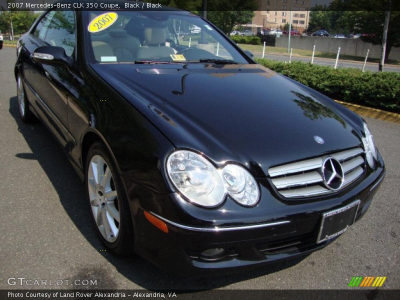 Black / Black 2007 Mercedes-Benz CLK 350 Coupe