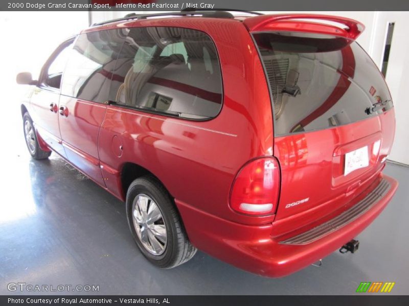 Inferno Red Pearlcoat / Mist Gray 2000 Dodge Grand Caravan Sport