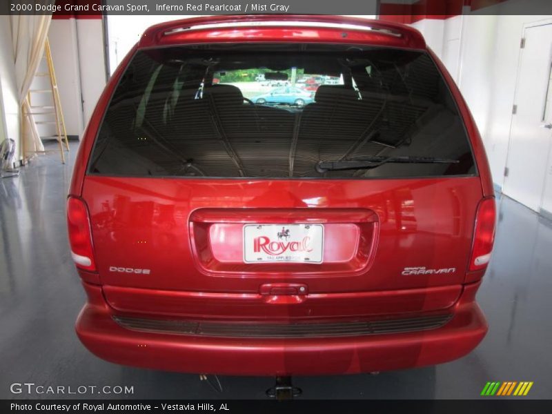 Inferno Red Pearlcoat / Mist Gray 2000 Dodge Grand Caravan Sport