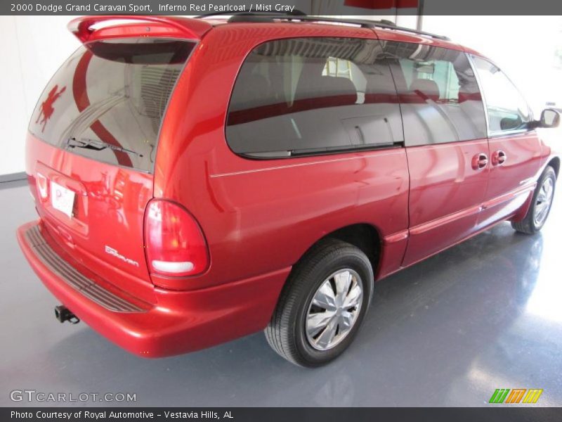 Inferno Red Pearlcoat / Mist Gray 2000 Dodge Grand Caravan Sport