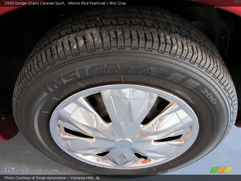 Inferno Red Pearlcoat / Mist Gray 2000 Dodge Grand Caravan Sport