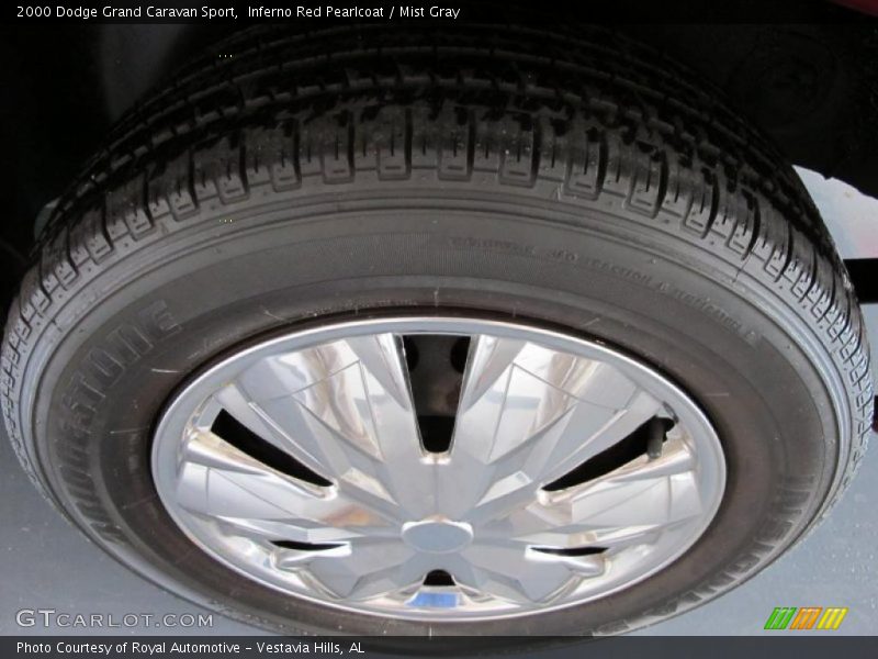 Inferno Red Pearlcoat / Mist Gray 2000 Dodge Grand Caravan Sport