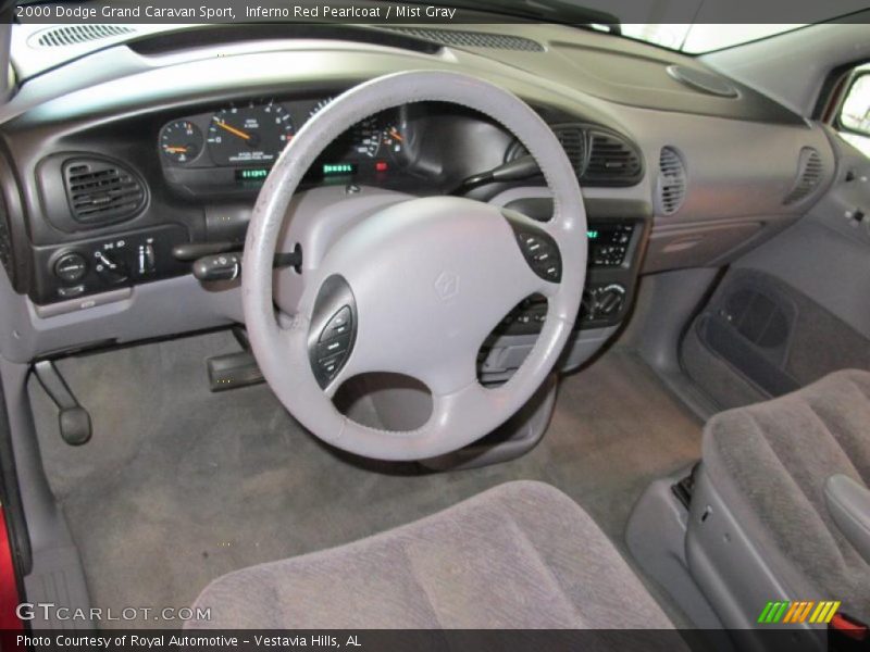 Inferno Red Pearlcoat / Mist Gray 2000 Dodge Grand Caravan Sport
