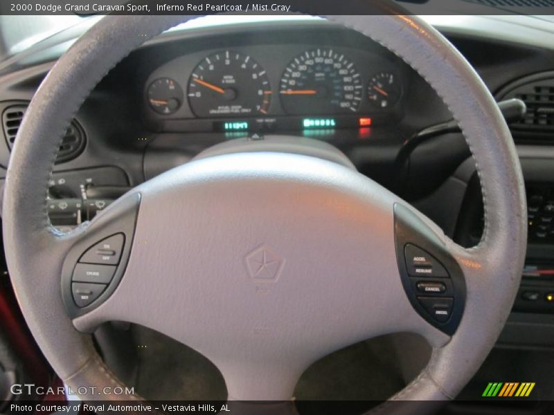Inferno Red Pearlcoat / Mist Gray 2000 Dodge Grand Caravan Sport