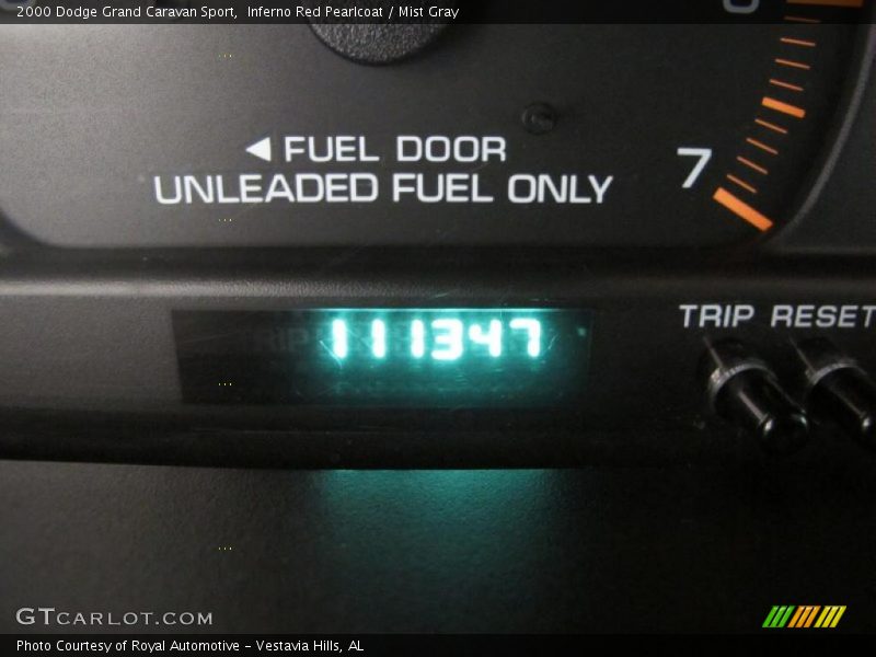 Inferno Red Pearlcoat / Mist Gray 2000 Dodge Grand Caravan Sport