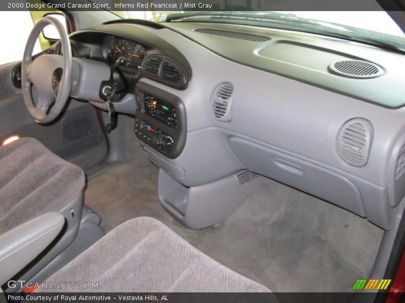 Inferno Red Pearlcoat / Mist Gray 2000 Dodge Grand Caravan Sport