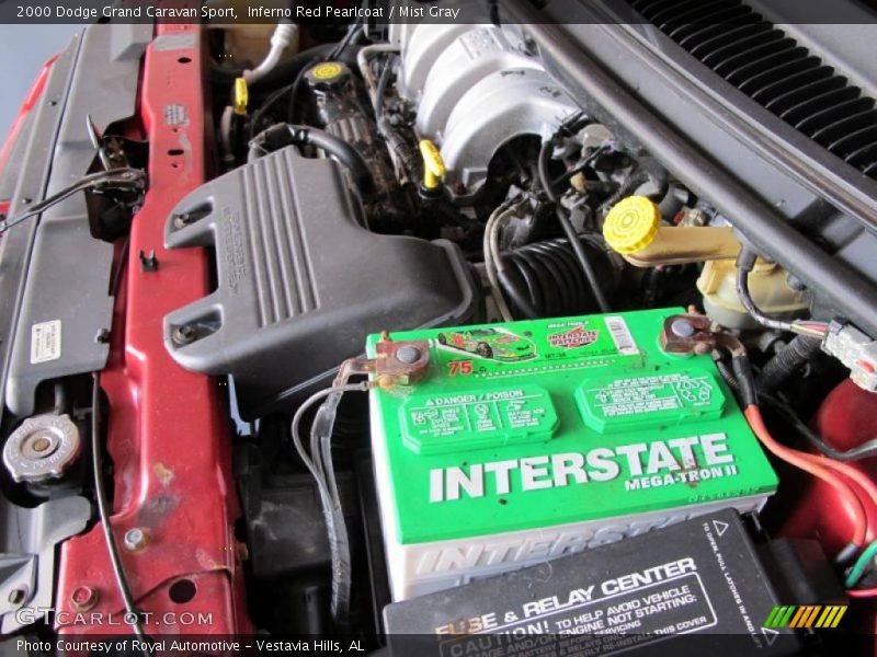 Inferno Red Pearlcoat / Mist Gray 2000 Dodge Grand Caravan Sport