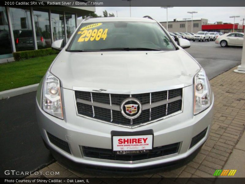 Radiant Silver / Ebony/Titanium 2010 Cadillac SRX V6