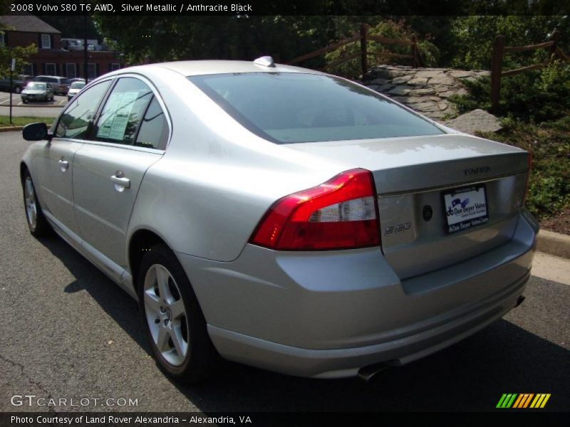 Silver Metallic / Anthracite Black 2008 Volvo S80 T6 AWD