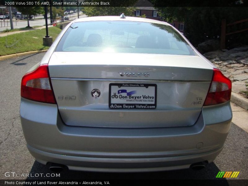 Silver Metallic / Anthracite Black 2008 Volvo S80 T6 AWD