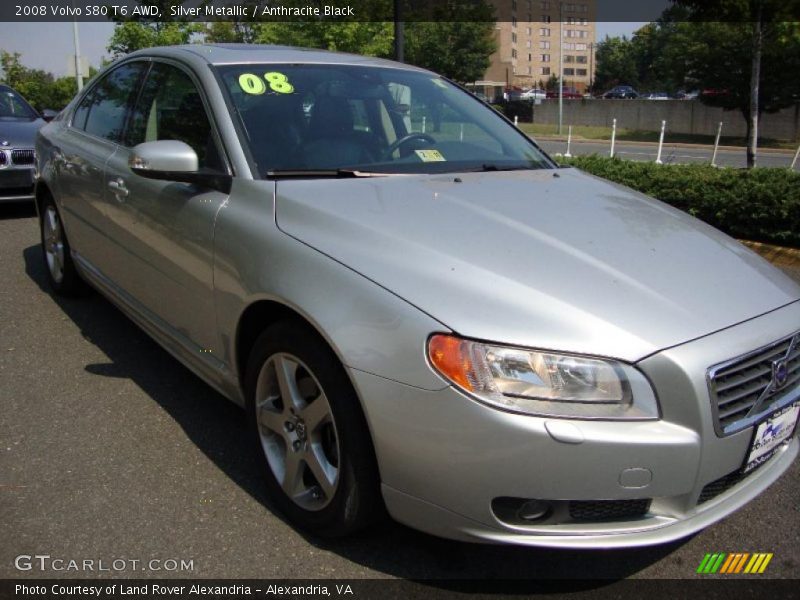 Silver Metallic / Anthracite Black 2008 Volvo S80 T6 AWD