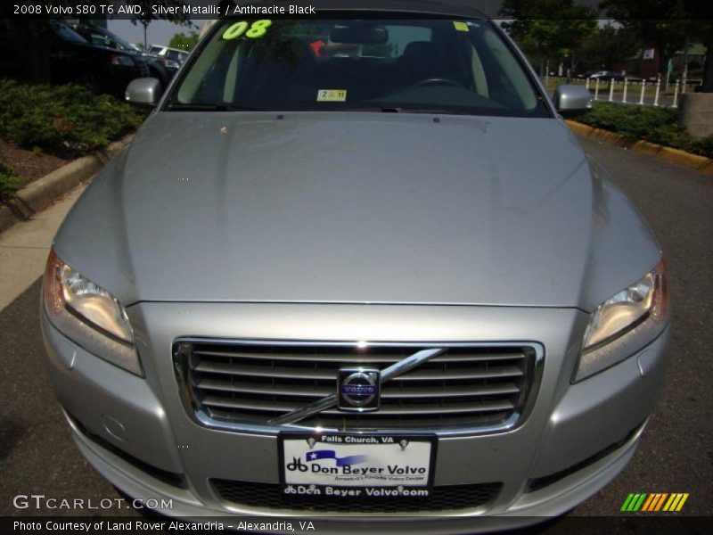 Silver Metallic / Anthracite Black 2008 Volvo S80 T6 AWD