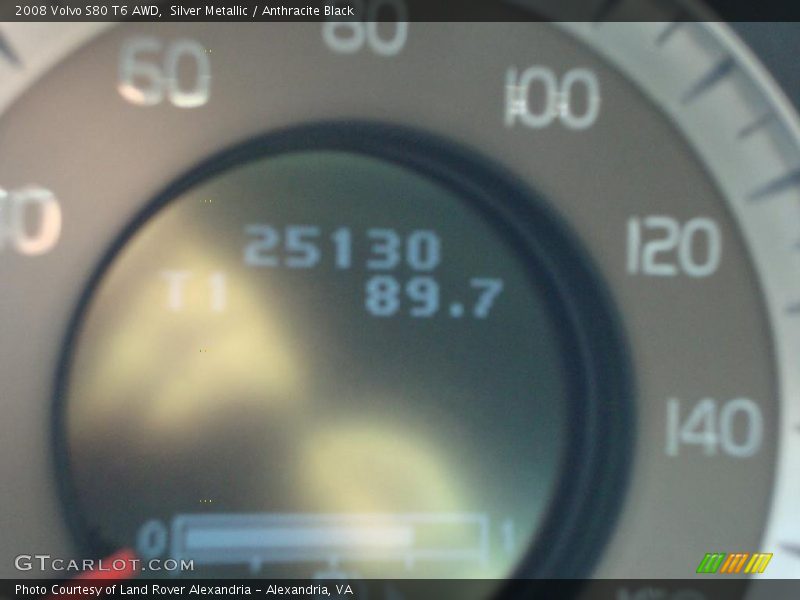 Silver Metallic / Anthracite Black 2008 Volvo S80 T6 AWD
