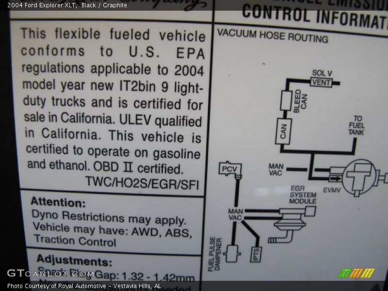 Black / Graphite 2004 Ford Explorer XLT