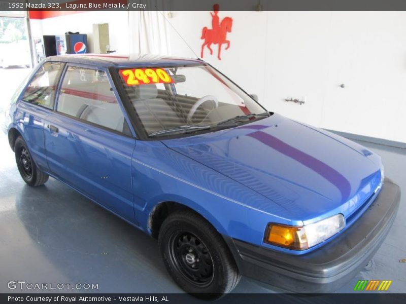 Laguna Blue Metallic / Gray 1992 Mazda 323