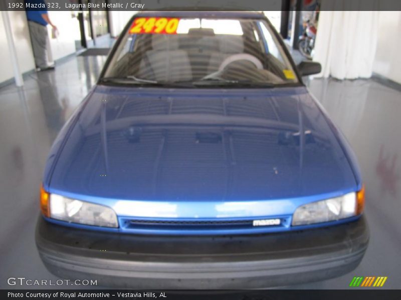 Laguna Blue Metallic / Gray 1992 Mazda 323