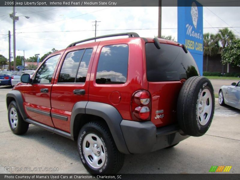 Inferno Red Pearl / Medium Slate Gray 2006 Jeep Liberty Sport