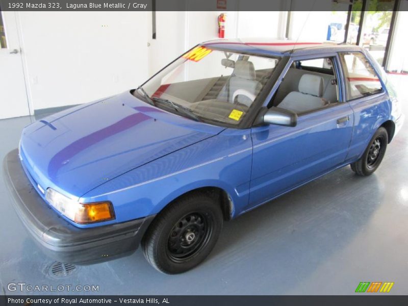 Laguna Blue Metallic / Gray 1992 Mazda 323