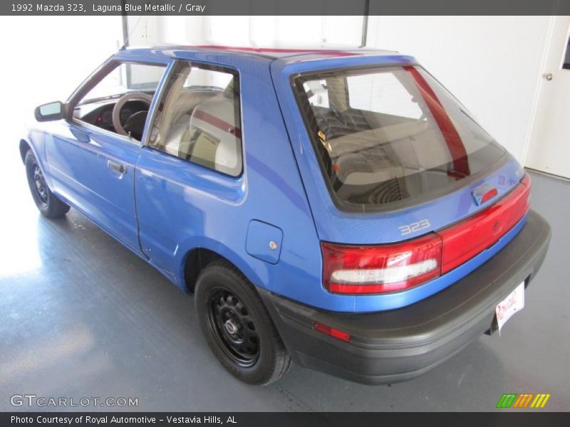 Laguna Blue Metallic / Gray 1992 Mazda 323