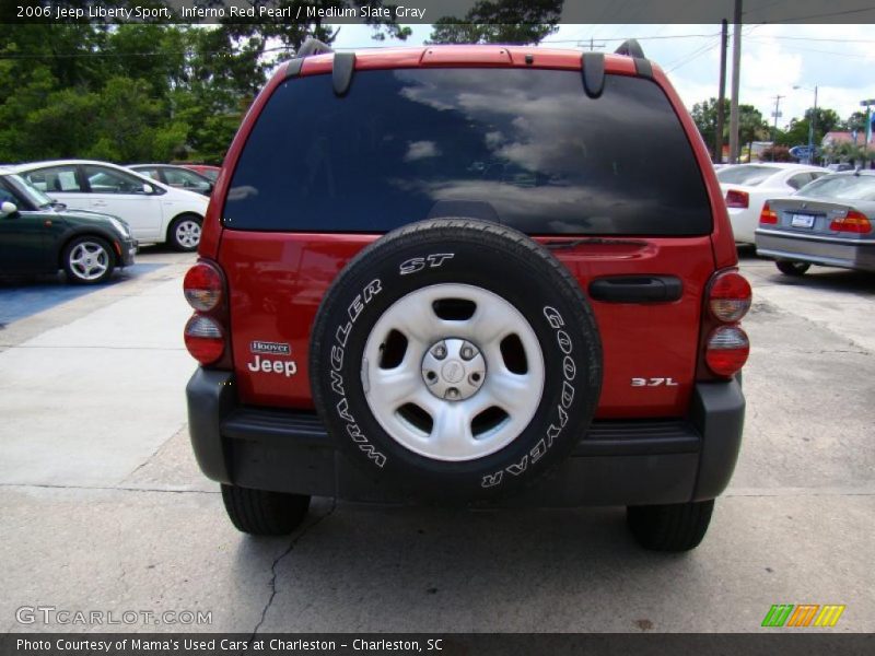 Inferno Red Pearl / Medium Slate Gray 2006 Jeep Liberty Sport