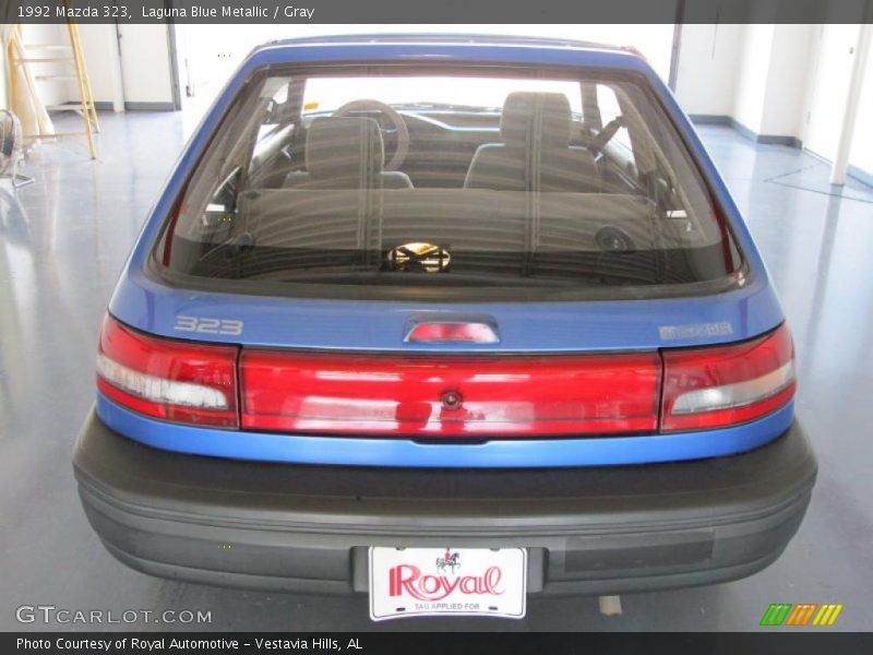 Laguna Blue Metallic / Gray 1992 Mazda 323
