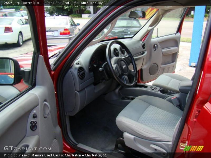 Inferno Red Pearl / Medium Slate Gray 2006 Jeep Liberty Sport