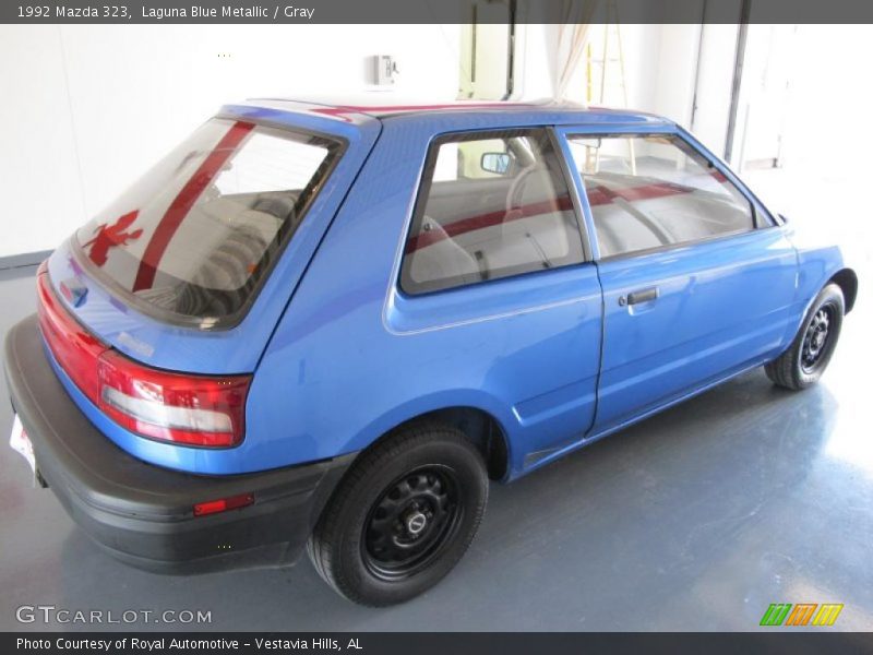 Laguna Blue Metallic / Gray 1992 Mazda 323