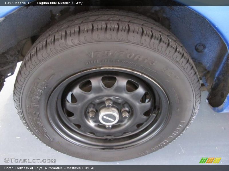 Laguna Blue Metallic / Gray 1992 Mazda 323