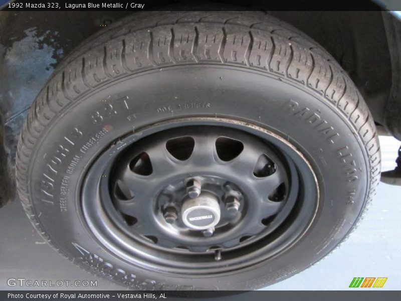 Laguna Blue Metallic / Gray 1992 Mazda 323