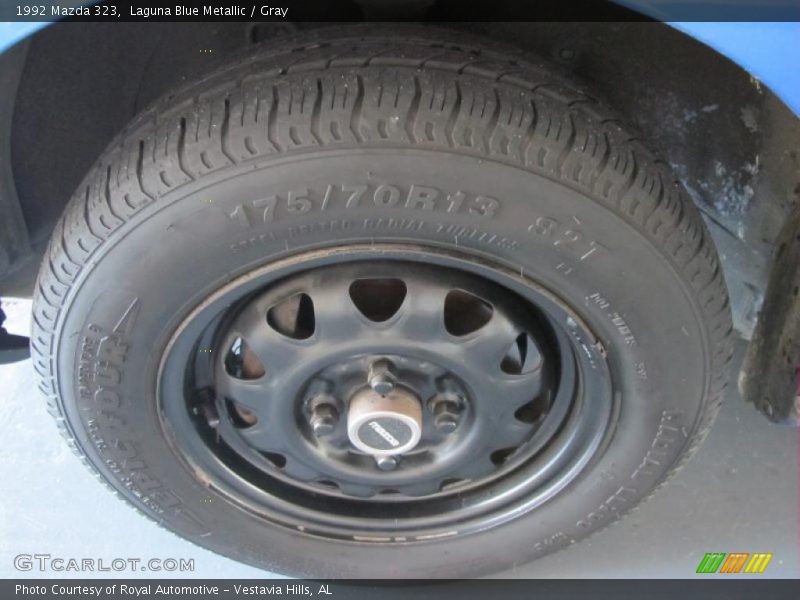 Laguna Blue Metallic / Gray 1992 Mazda 323