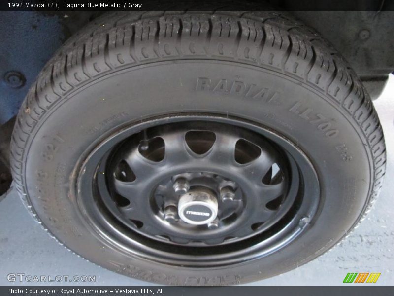 Laguna Blue Metallic / Gray 1992 Mazda 323