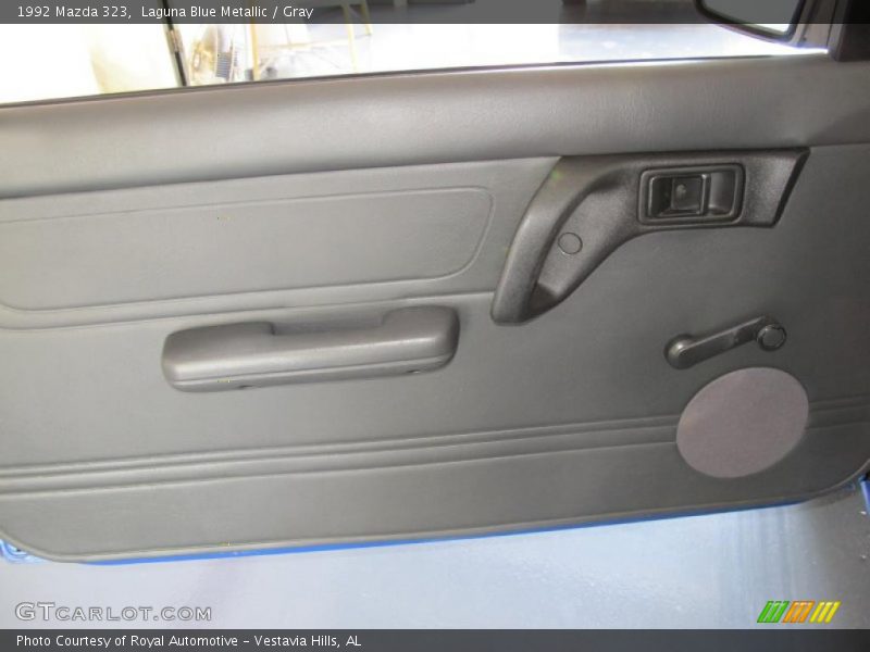 Laguna Blue Metallic / Gray 1992 Mazda 323