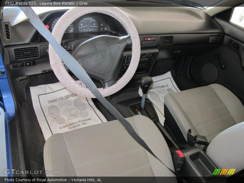 Laguna Blue Metallic / Gray 1992 Mazda 323