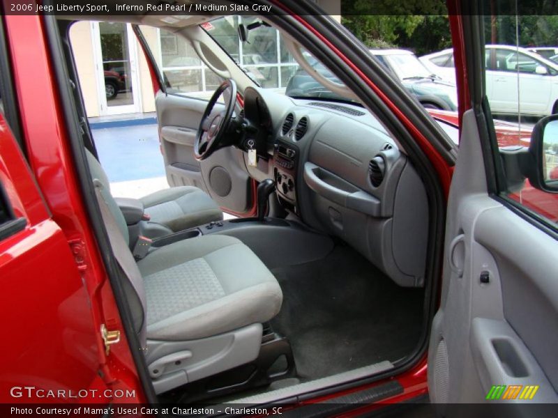 Inferno Red Pearl / Medium Slate Gray 2006 Jeep Liberty Sport