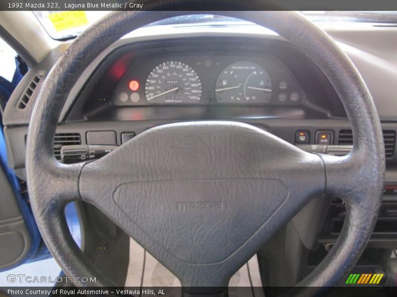 Laguna Blue Metallic / Gray 1992 Mazda 323