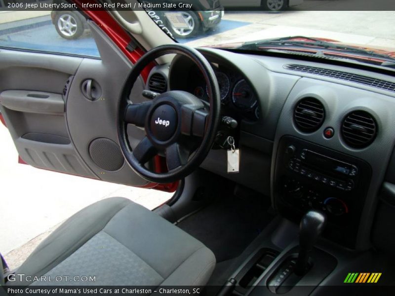 Inferno Red Pearl / Medium Slate Gray 2006 Jeep Liberty Sport