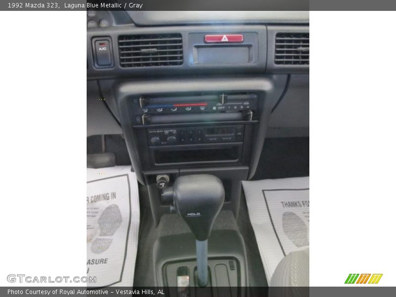 Laguna Blue Metallic / Gray 1992 Mazda 323