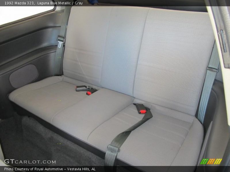 Laguna Blue Metallic / Gray 1992 Mazda 323