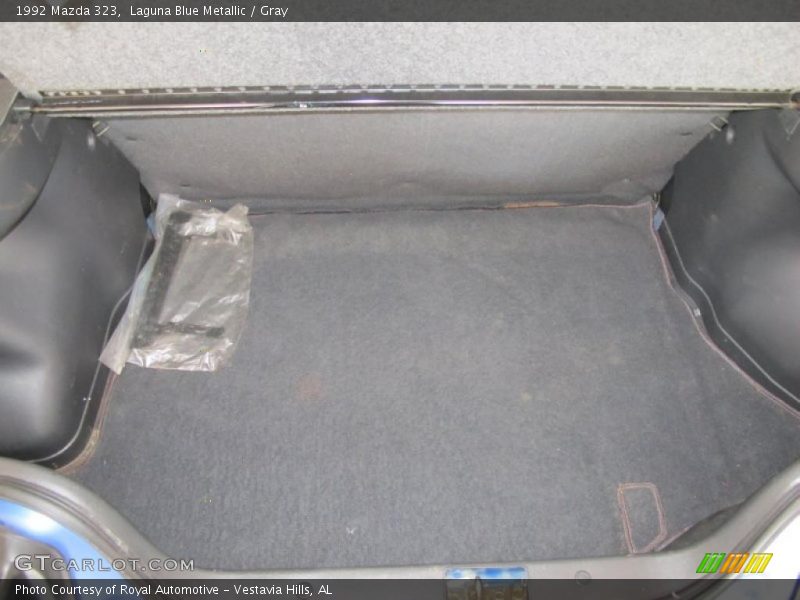 Laguna Blue Metallic / Gray 1992 Mazda 323