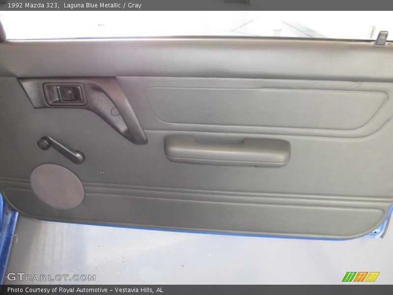 Laguna Blue Metallic / Gray 1992 Mazda 323