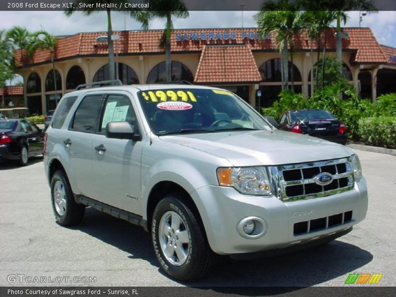 Silver Metallic / Charcoal 2008 Ford Escape XLT