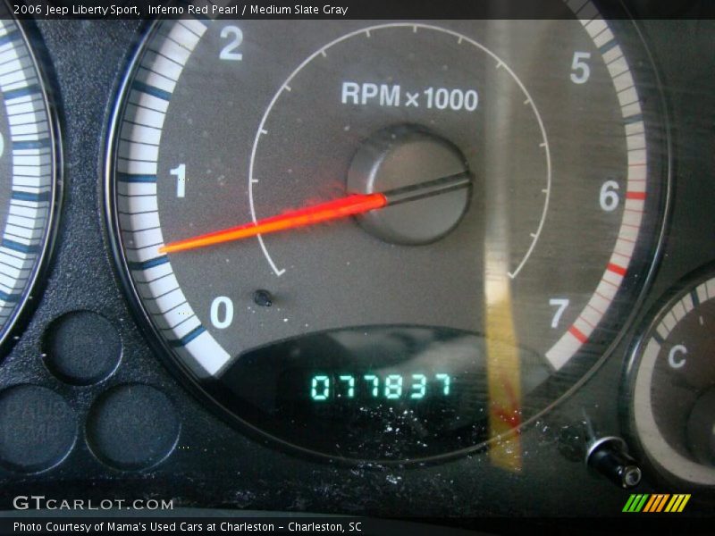 Inferno Red Pearl / Medium Slate Gray 2006 Jeep Liberty Sport