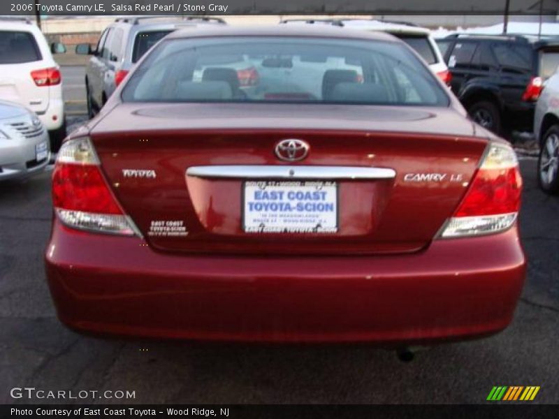 Salsa Red Pearl / Stone Gray 2006 Toyota Camry LE