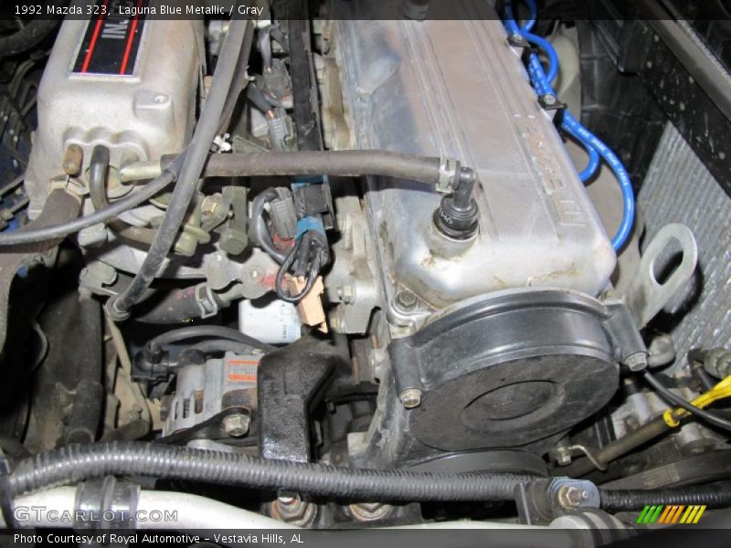 Laguna Blue Metallic / Gray 1992 Mazda 323