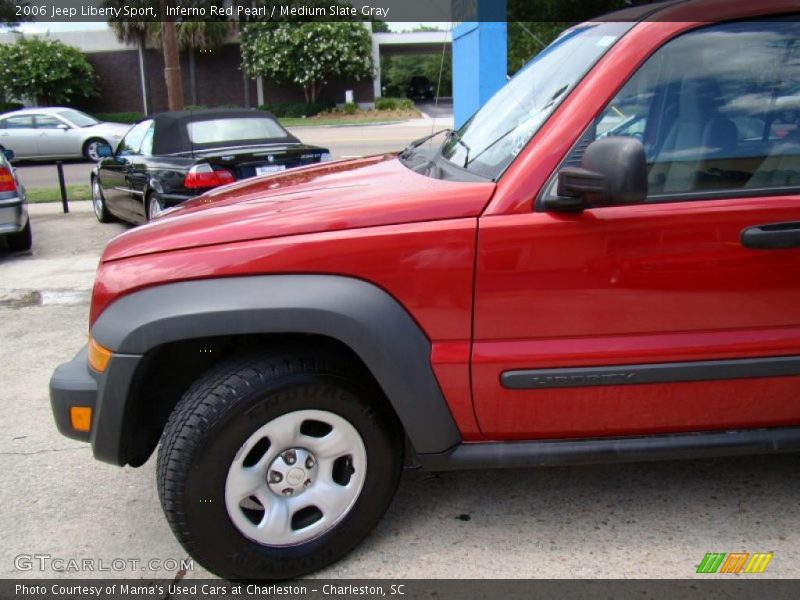 Inferno Red Pearl / Medium Slate Gray 2006 Jeep Liberty Sport