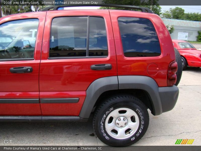 Inferno Red Pearl / Medium Slate Gray 2006 Jeep Liberty Sport