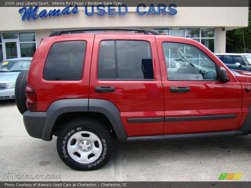 Inferno Red Pearl / Medium Slate Gray 2006 Jeep Liberty Sport