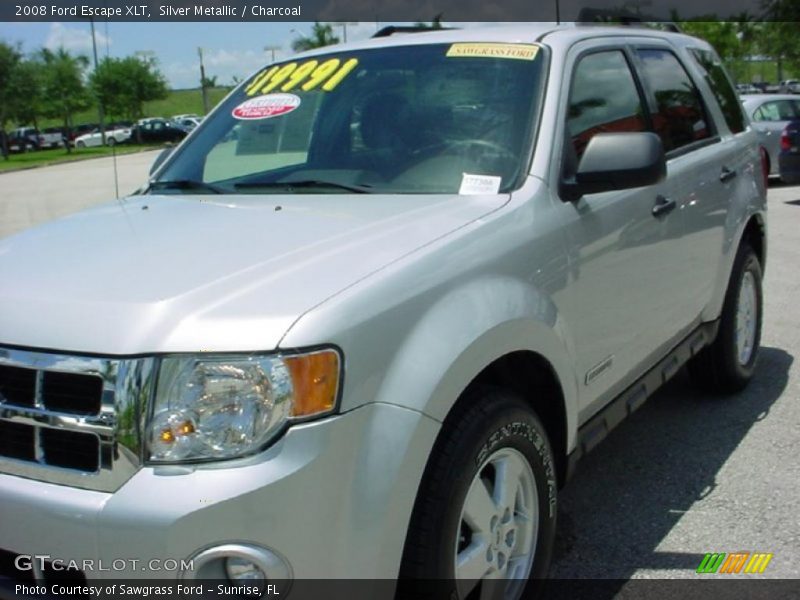 Silver Metallic / Charcoal 2008 Ford Escape XLT