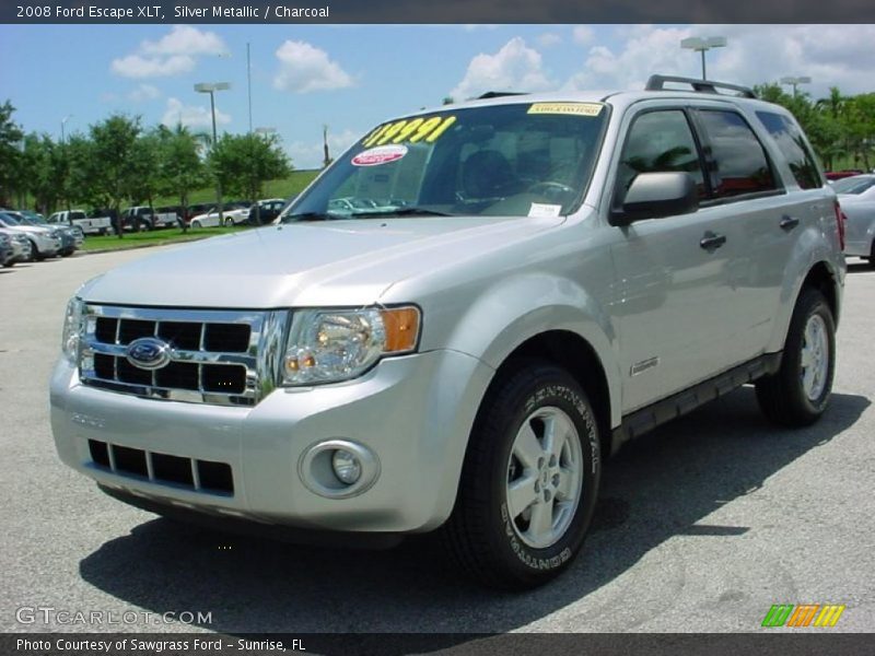 Silver Metallic / Charcoal 2008 Ford Escape XLT